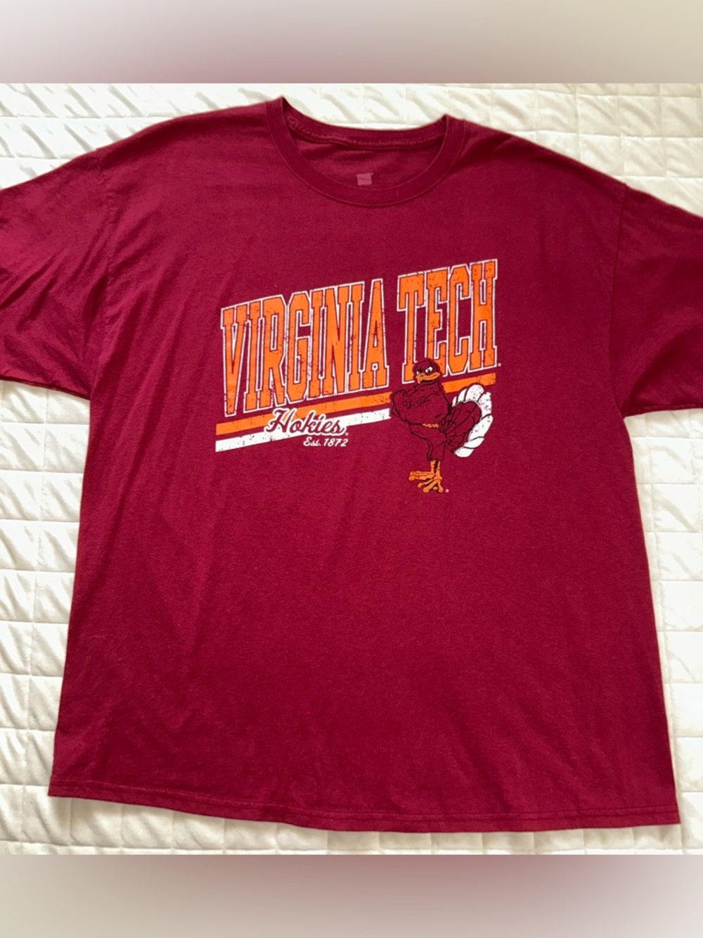 Hanes ComfortBlend Shirt Virginia Tech Hokies Graphic Sports NCAA Mens XL Vtg??